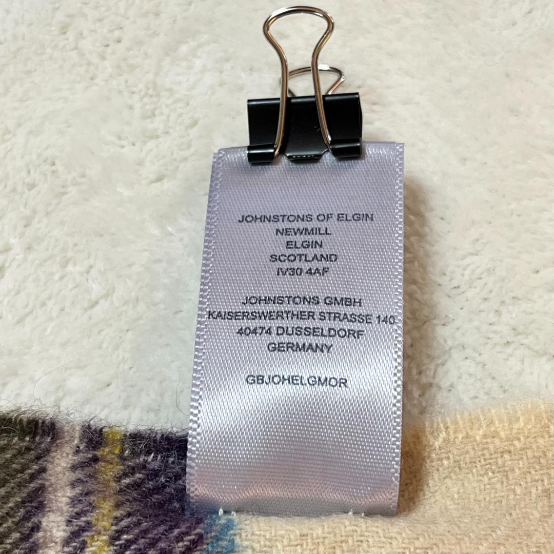 美品☆Johnstons of Elgin ストール マフラー カシミヤ100％