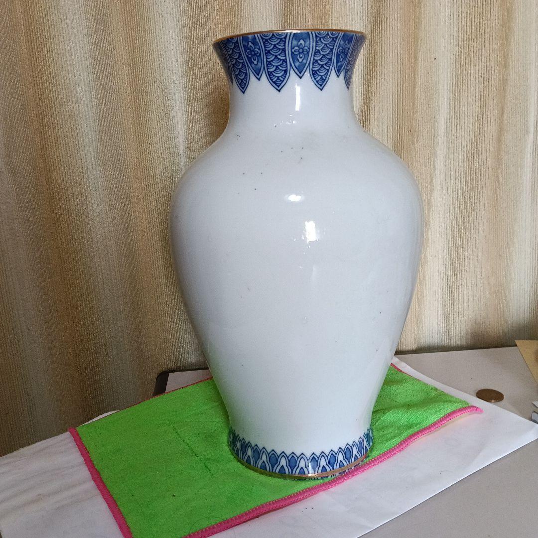 孔雀の装飾陶器花瓶
