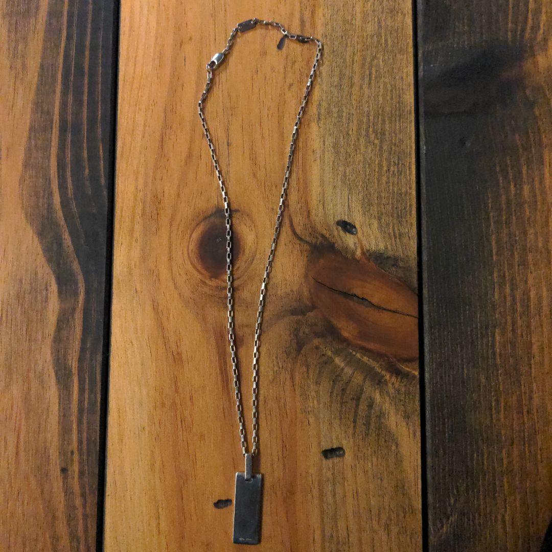【もこページ】GUCCI グッチ Gプレートネックレス