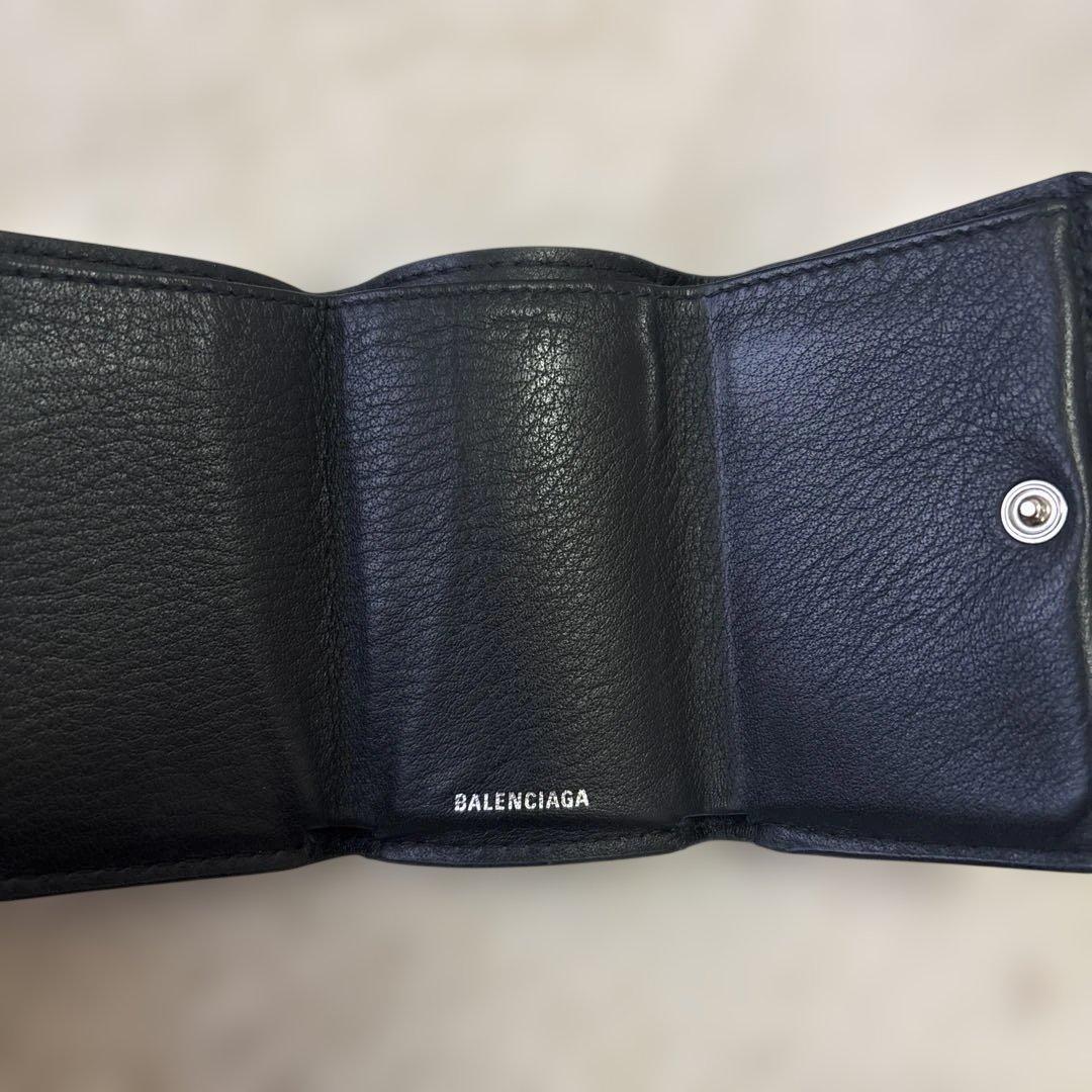 BALENCIAGA バレンシアガ ペーパーミニウォレット 黒