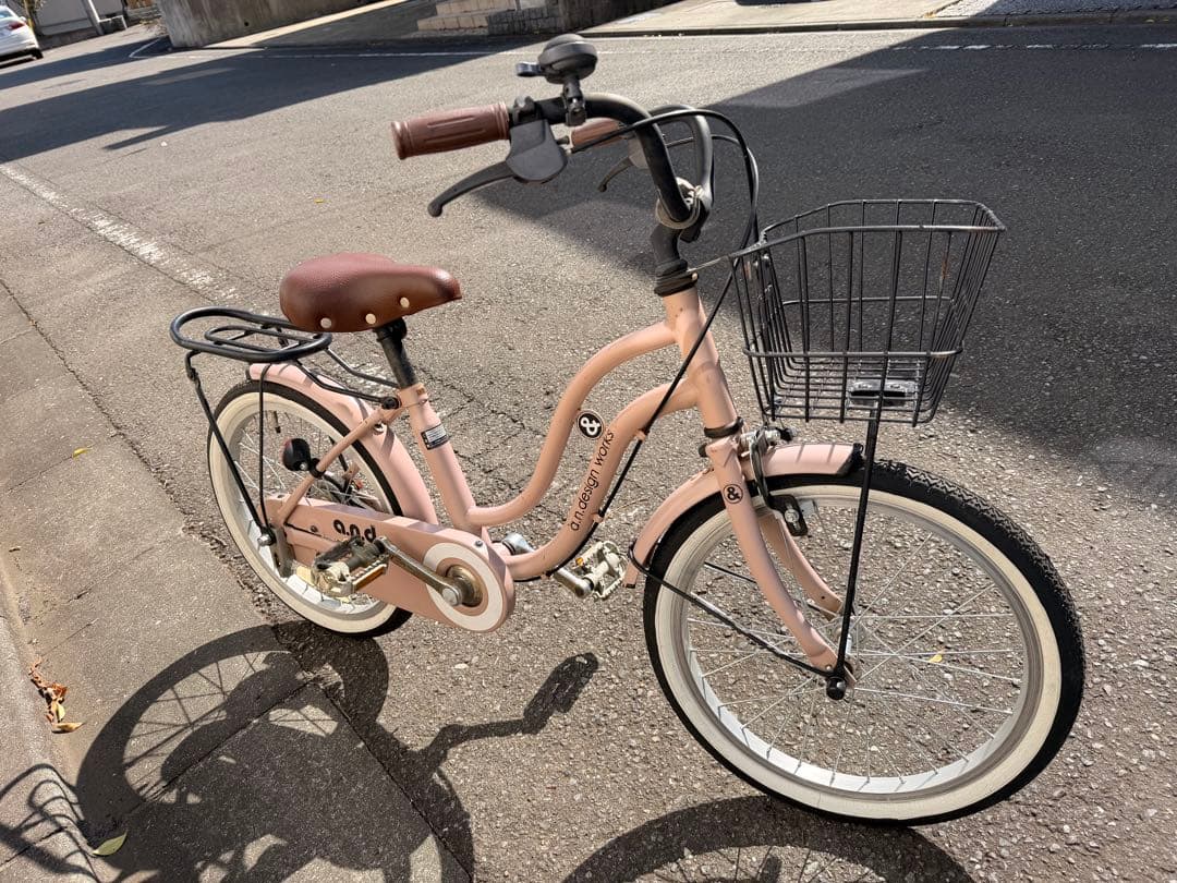 子供用自転車 18インチ ベージュ