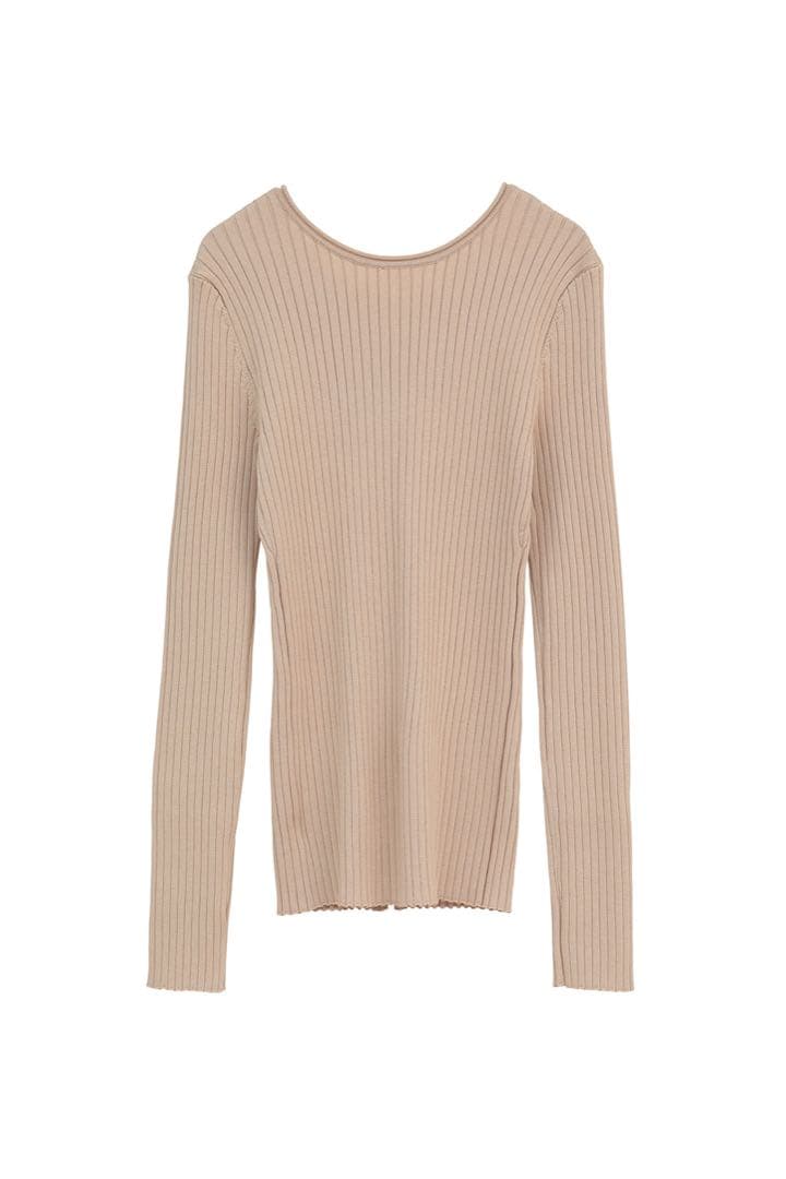 トップス CLANE W FACE GOLD BUTTON KNIT TOPS