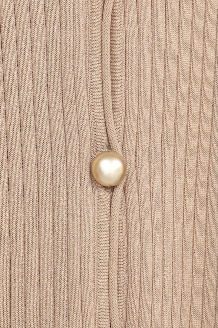 トップス CLANE W FACE GOLD BUTTON KNIT TOPS
