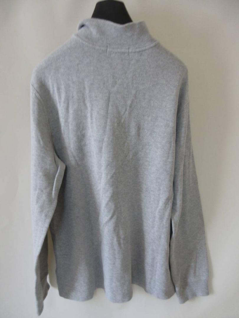 ★美品★POLO RALPH LAUREN 長袖ハーフジップ グレーM～L
