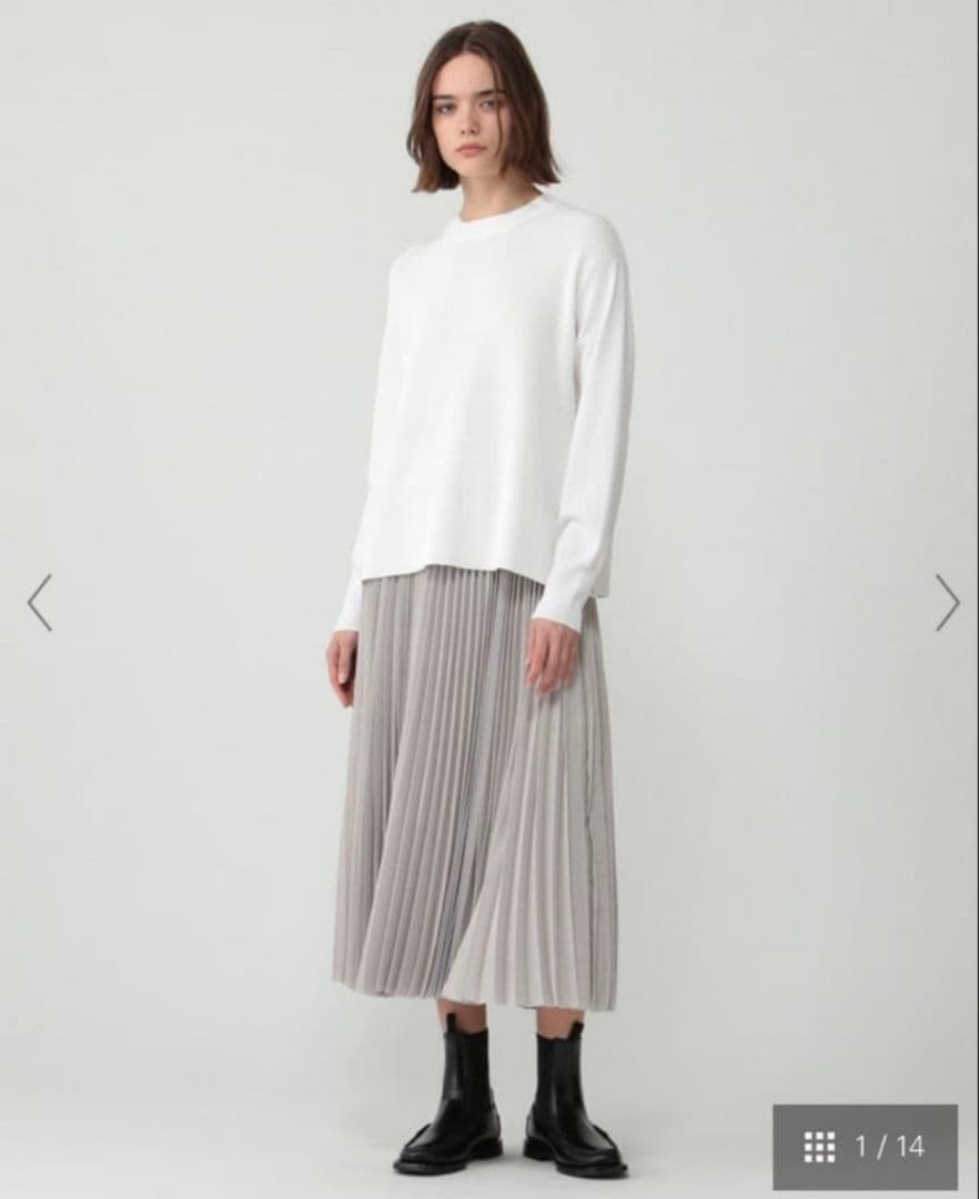 極美品 25SS Theory luxe ウォッシャブル プリーツ スカート