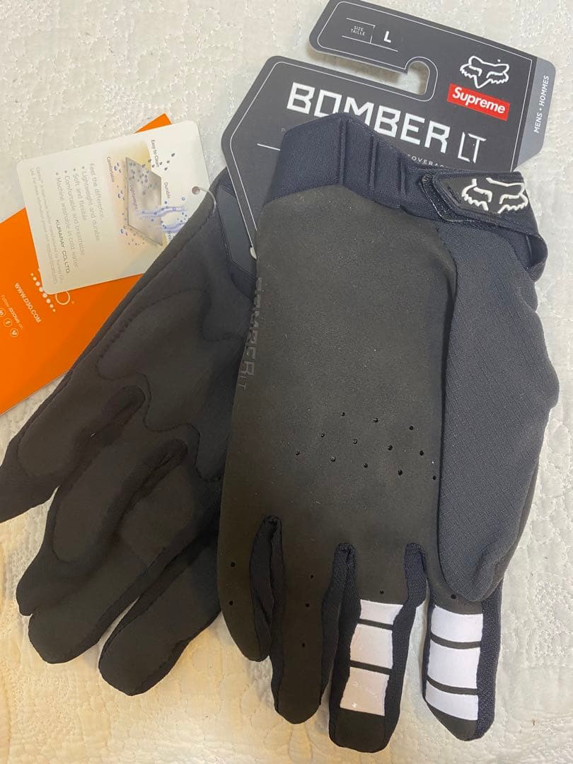 Supreme Fox BOMBER LT バイク グローブ 黒 Lサイズ