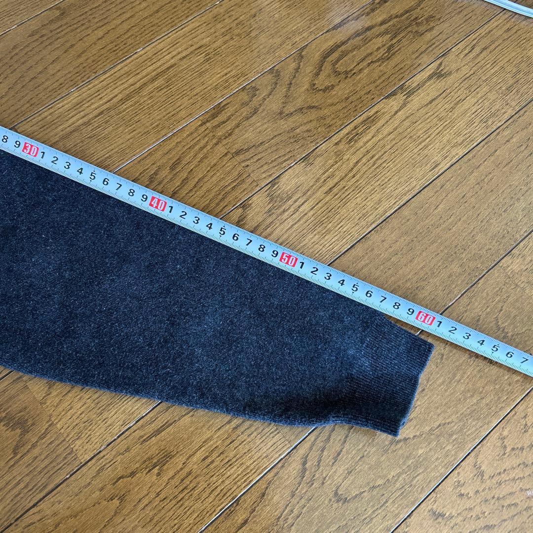 CABaN コットンカシミヤクルーネックカーディガン　Sサイズ グレー