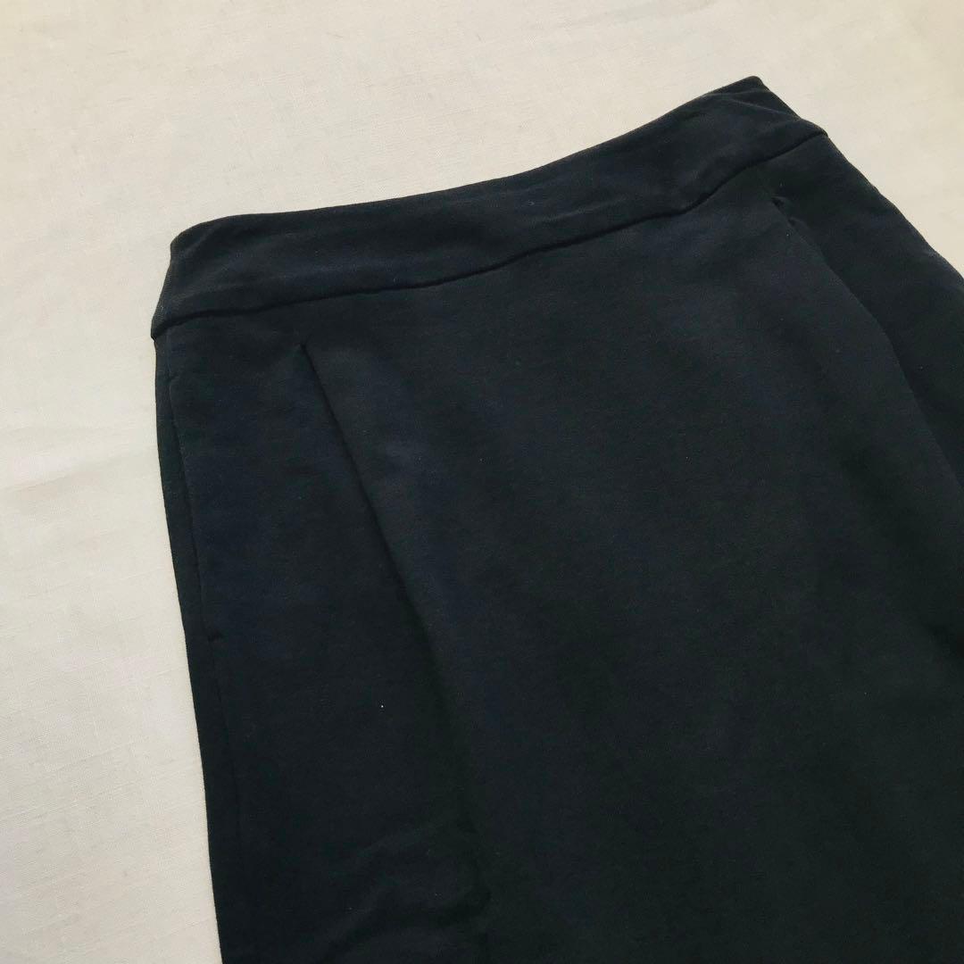 最終値下げ【美品】24SS ストレートカットスカート BLACK 日本製
