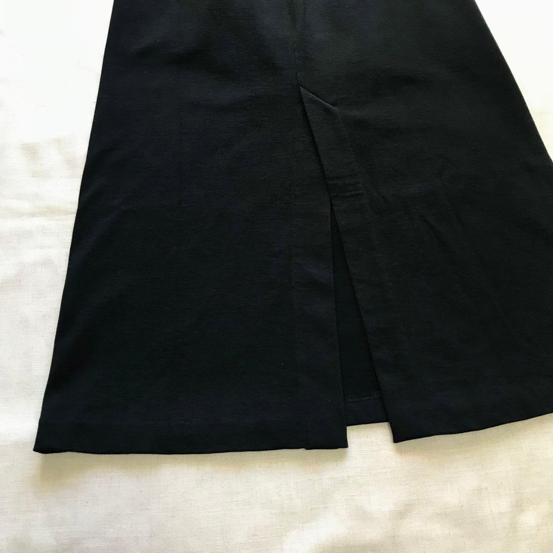 最終値下げ【美品】24SS ストレートカットスカート BLACK 日本製