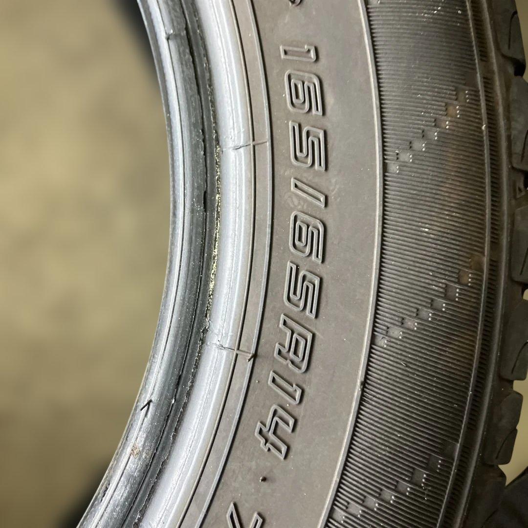 165/65R14 4本セットDUNLOP ENASAVE EC204バリ山