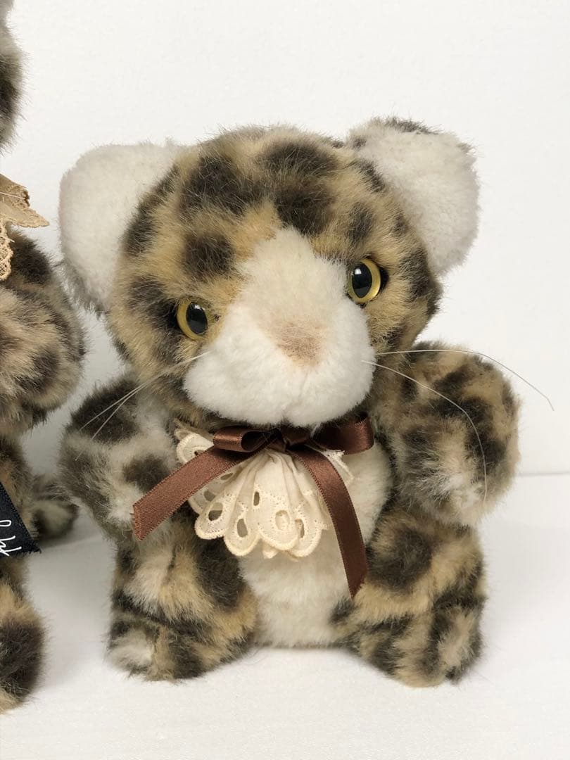 オオイケ OIKE ぬいぐるみ ヒョウ柄 ねこ 希少 レトロ ビンテージ 大小
