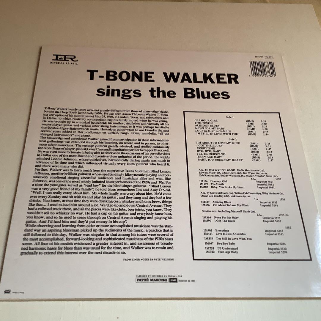 洋楽 T-BONE WALKER SINGING THE BLUES