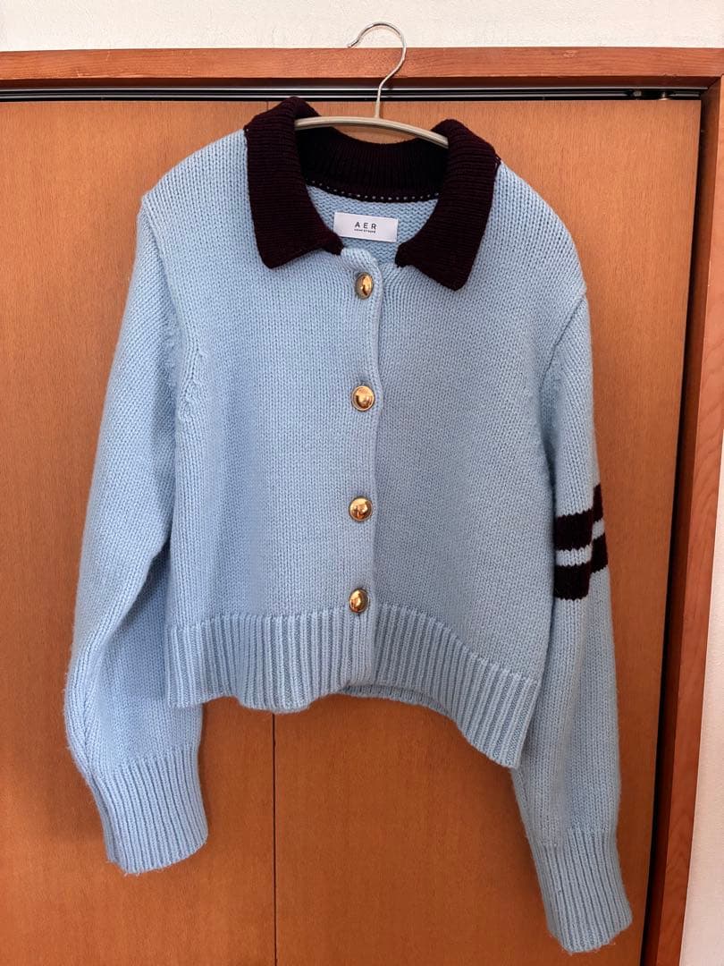 ADAM ET ROPE'カーディガン ポロニットカーディガン