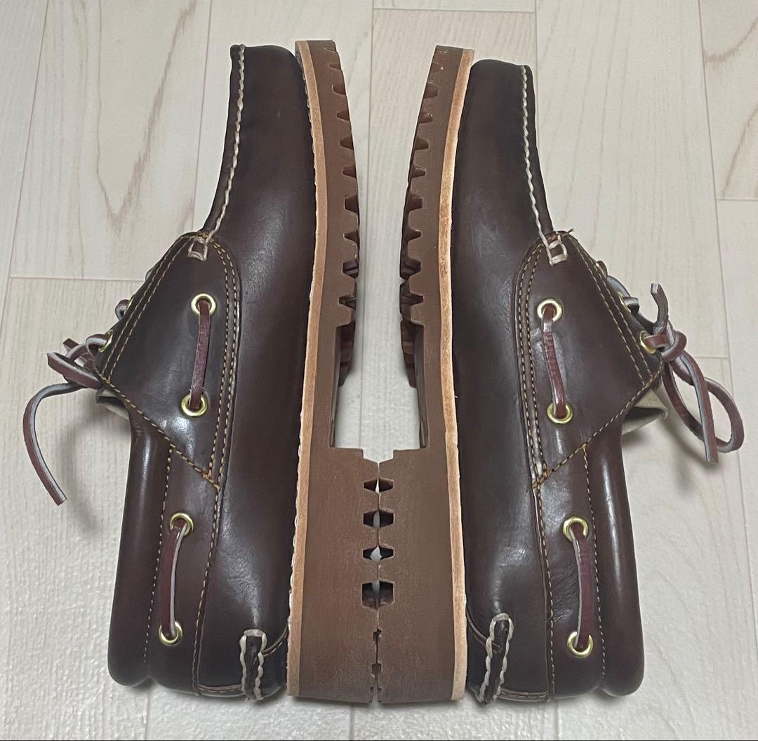 Timberland ダークブラウン デッキシューズ　3eye