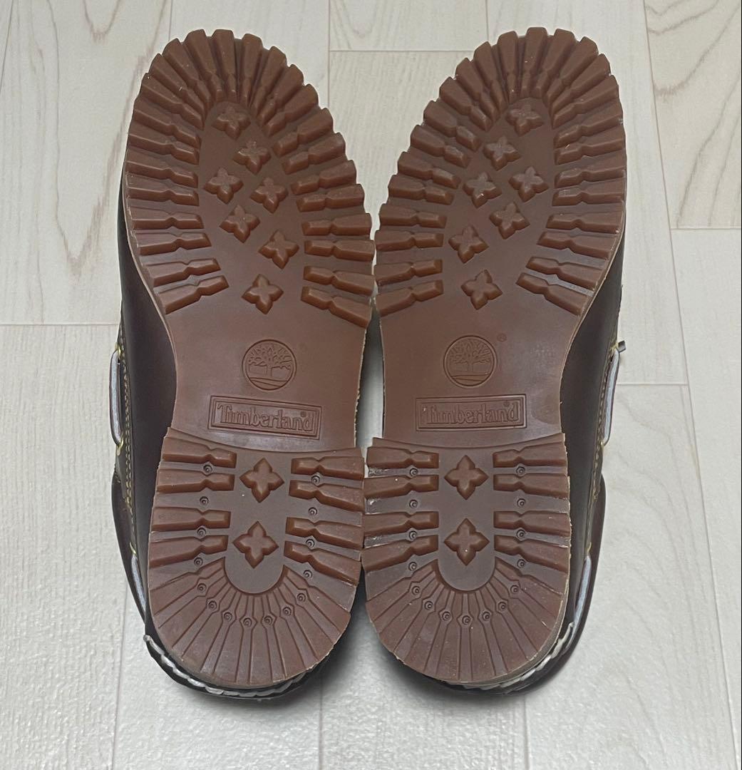 Timberland ダークブラウン デッキシューズ　3eye