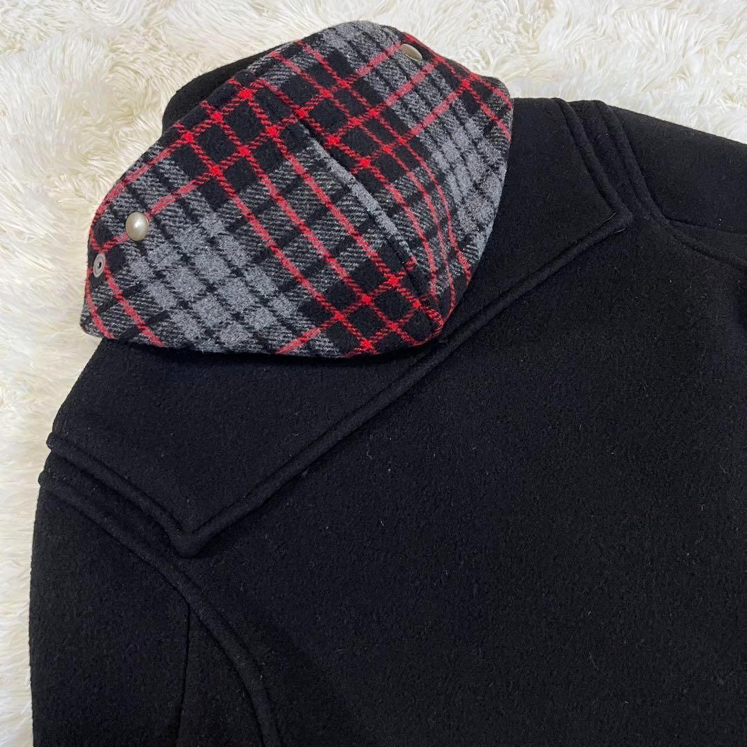 英国製✨グローバーオール×SILAS ダッフルコート　ウール　ブラック　Lサイズ