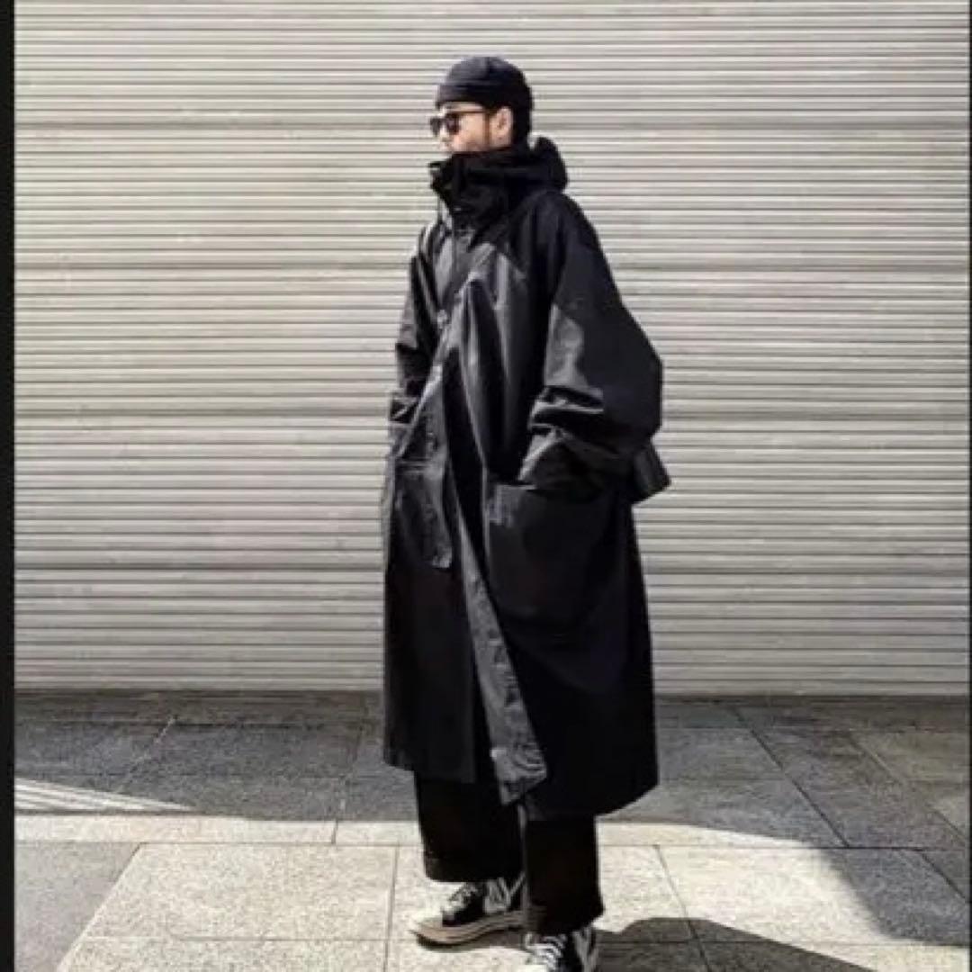モッズコート　黒　Warm Cotton Windbreaker Jacket