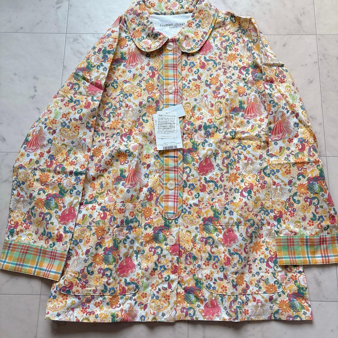 ツモリチサト　スリープ　パジャマ　セット　総柄イエロー