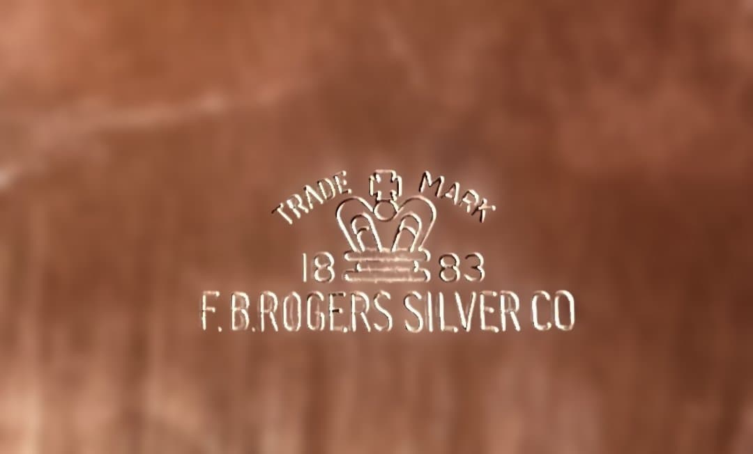 米国ヴィンテージ F.B. Rogers 銀仕上げ皿