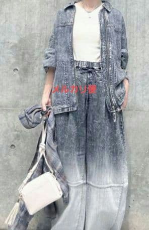 niko and… EASYBARREL　DENIM　バレルデニム　Mサイズ
