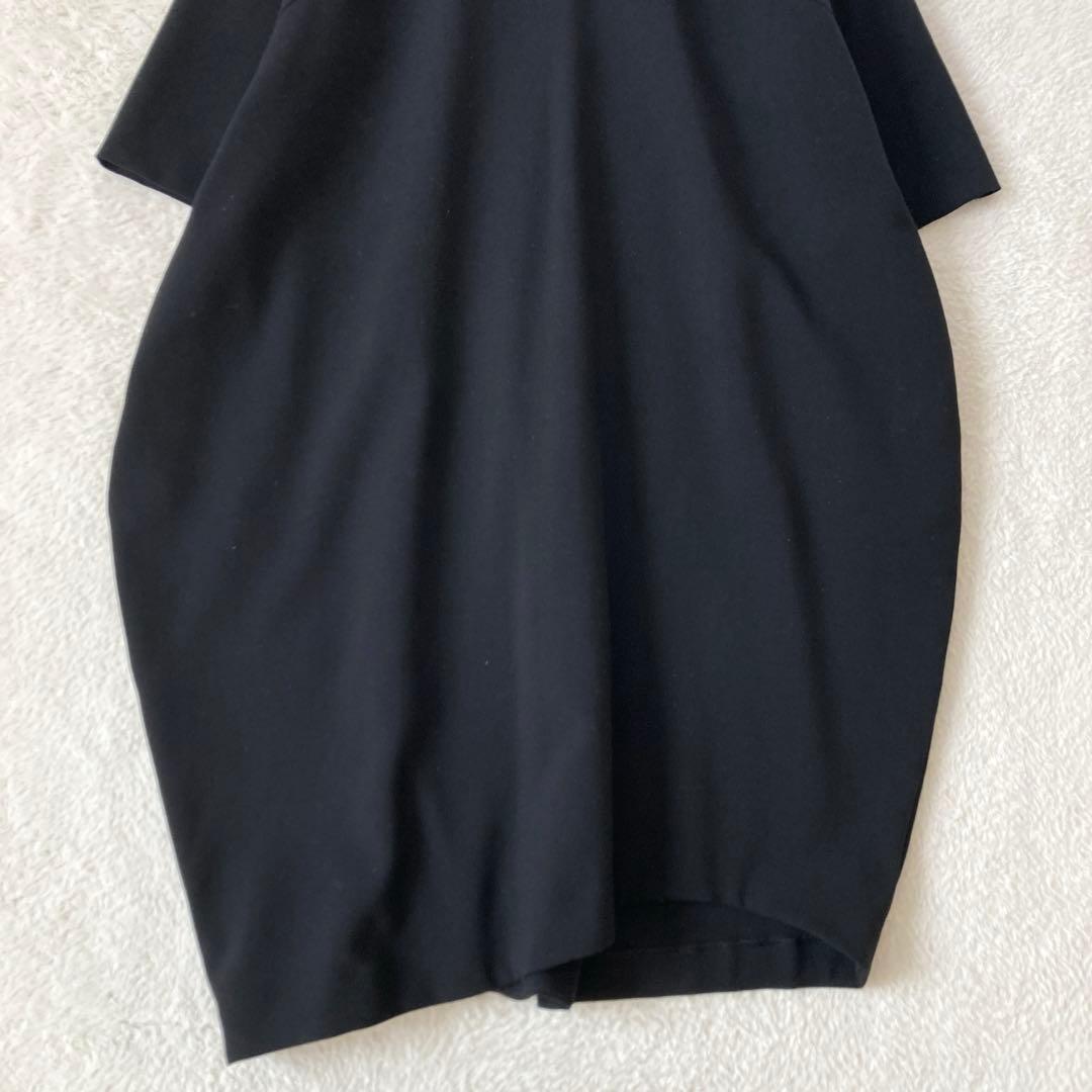 美品☆エンフォルド　ダブルクロスコクーンワンピース　Vネック　アシンメ　36