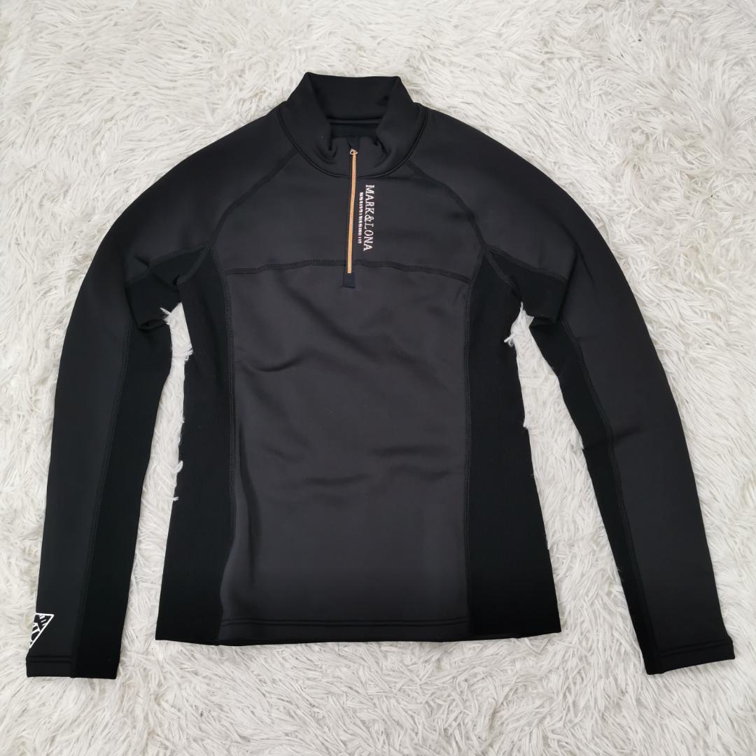 MARK＆LONA ハーフジップ ロングスリーブ モックネック Tシャツ 38