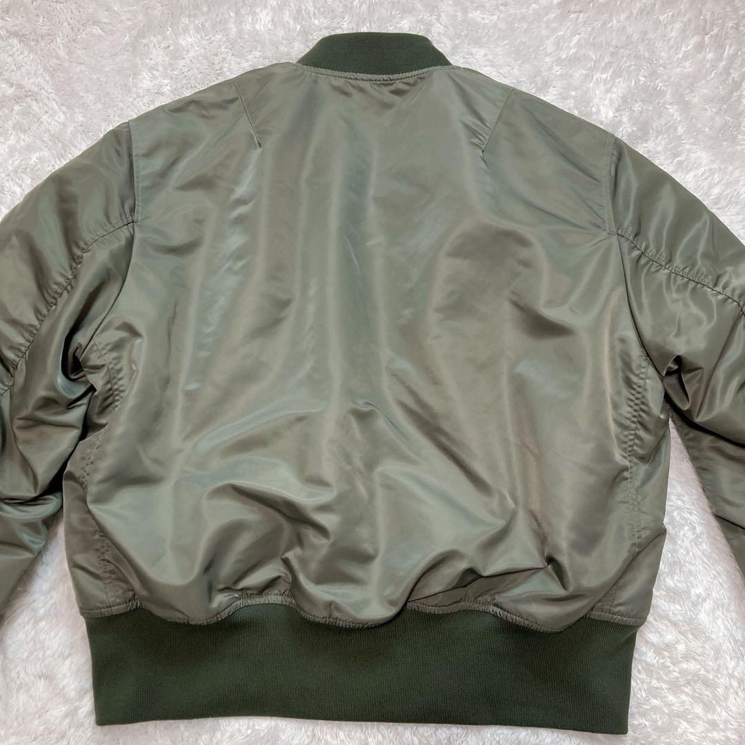 BACKERS オリーブグリーン MA-1 フライトジャケット サイズＬ