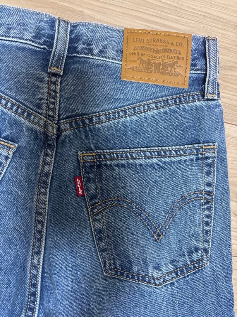 ジーンズ デニムパンツ 別注「LEVI’S」RIBCAGE WIDE LEG