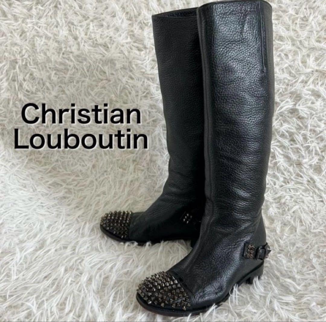 m*n様 Christian Louboutin ロングブーツ スタッズ jue