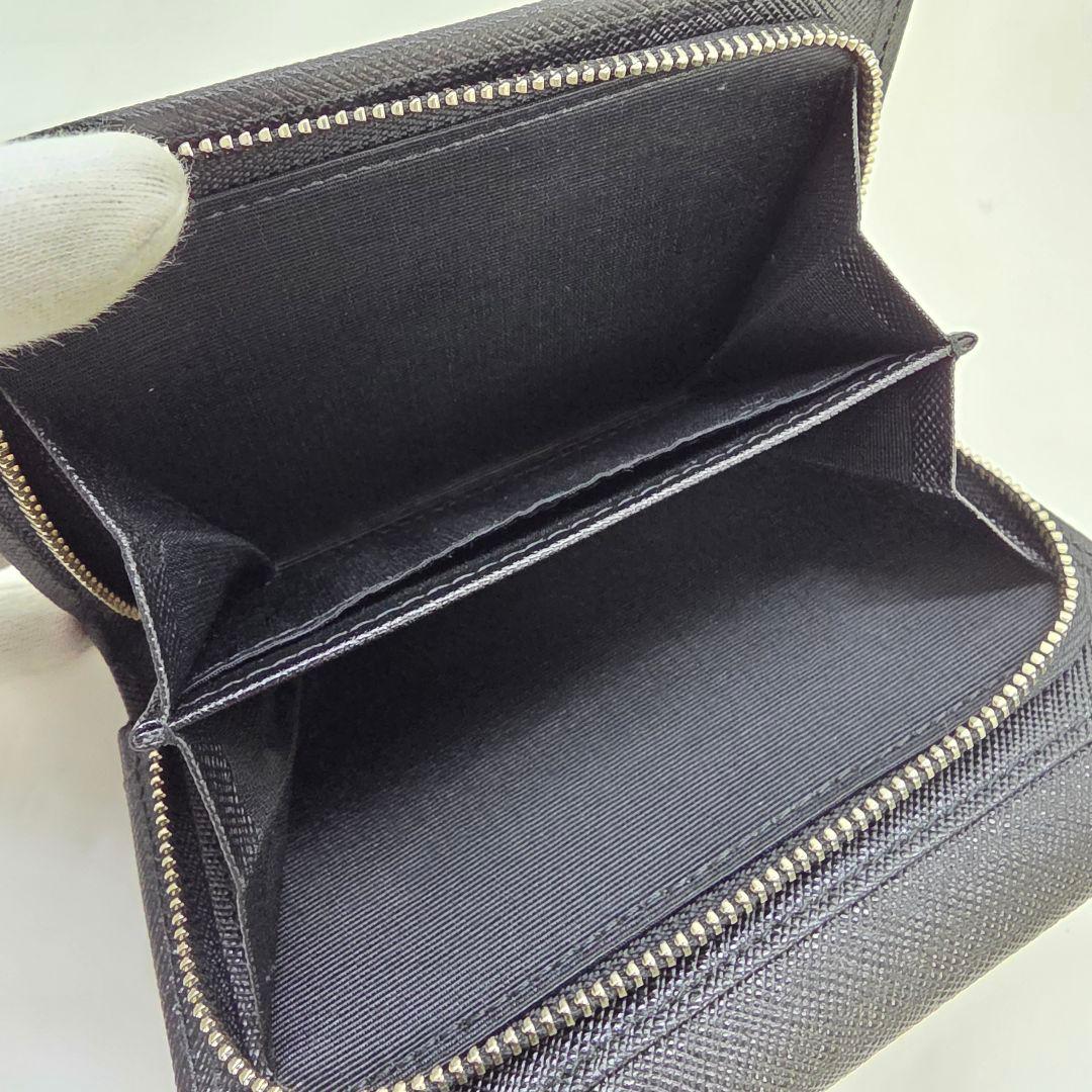 【美品】バーバリー 折り財布 ノバチェック キャンバス×レザー ラウンドジップ