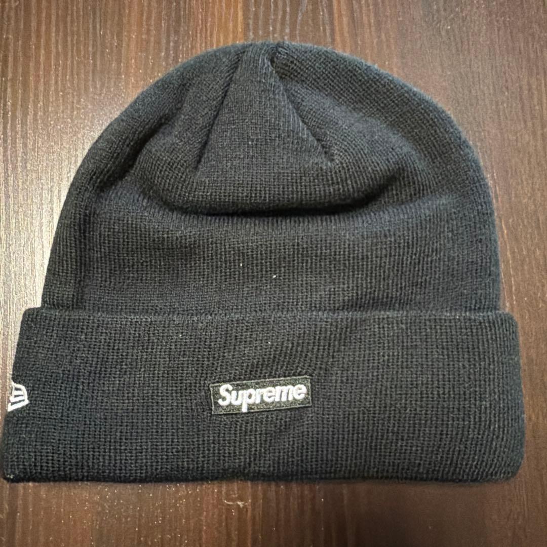 w*n様 New Era Supreme ニット帽 ブラック