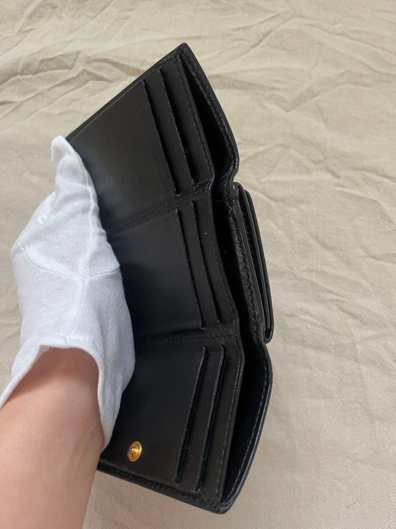 ショウ様BURBERRY 三つ折財布 TBロゴ コンパクトウォレット レザー