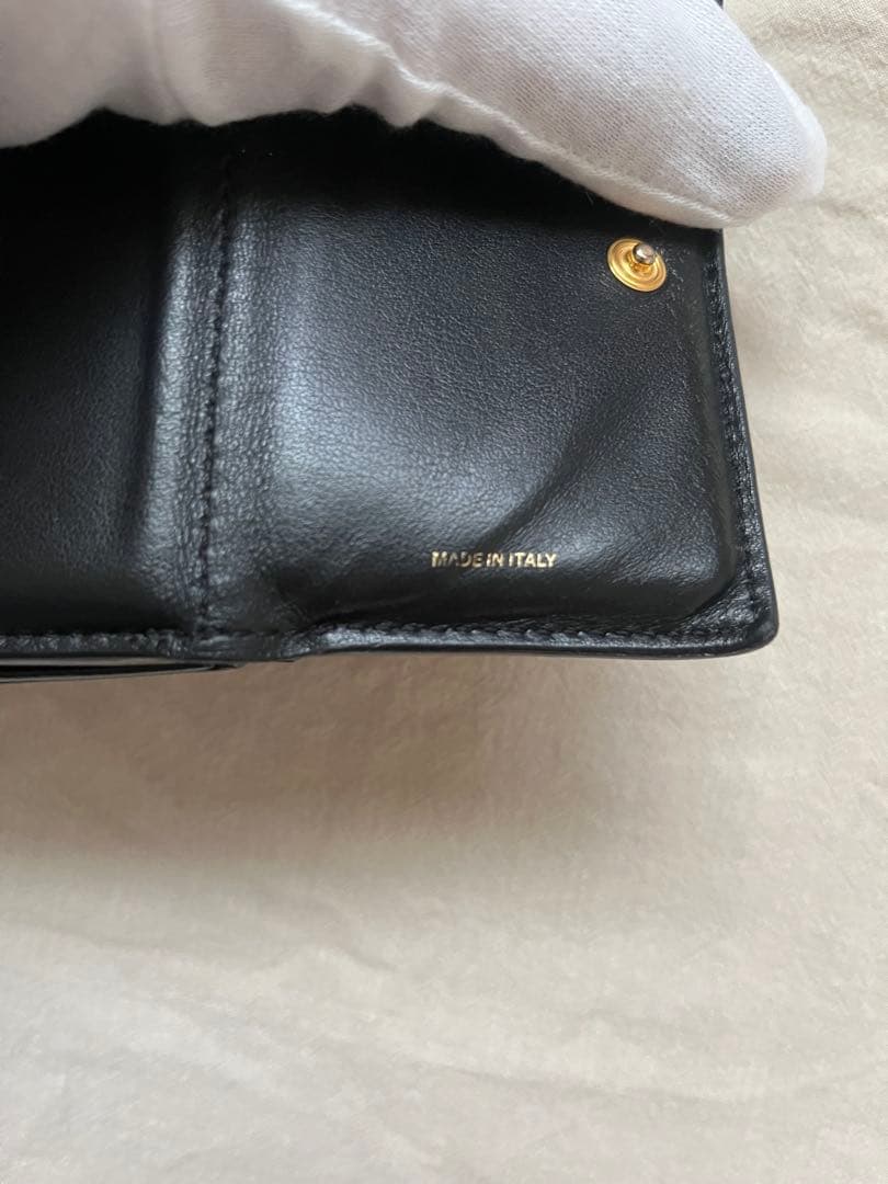 ショウ様BURBERRY 三つ折財布 TBロゴ コンパクトウォレット レザー