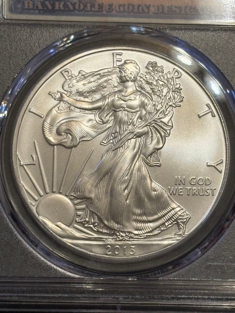 ⭐︎れりる⭐︎PCGS MS70 2013-S アメリカン・シルバー