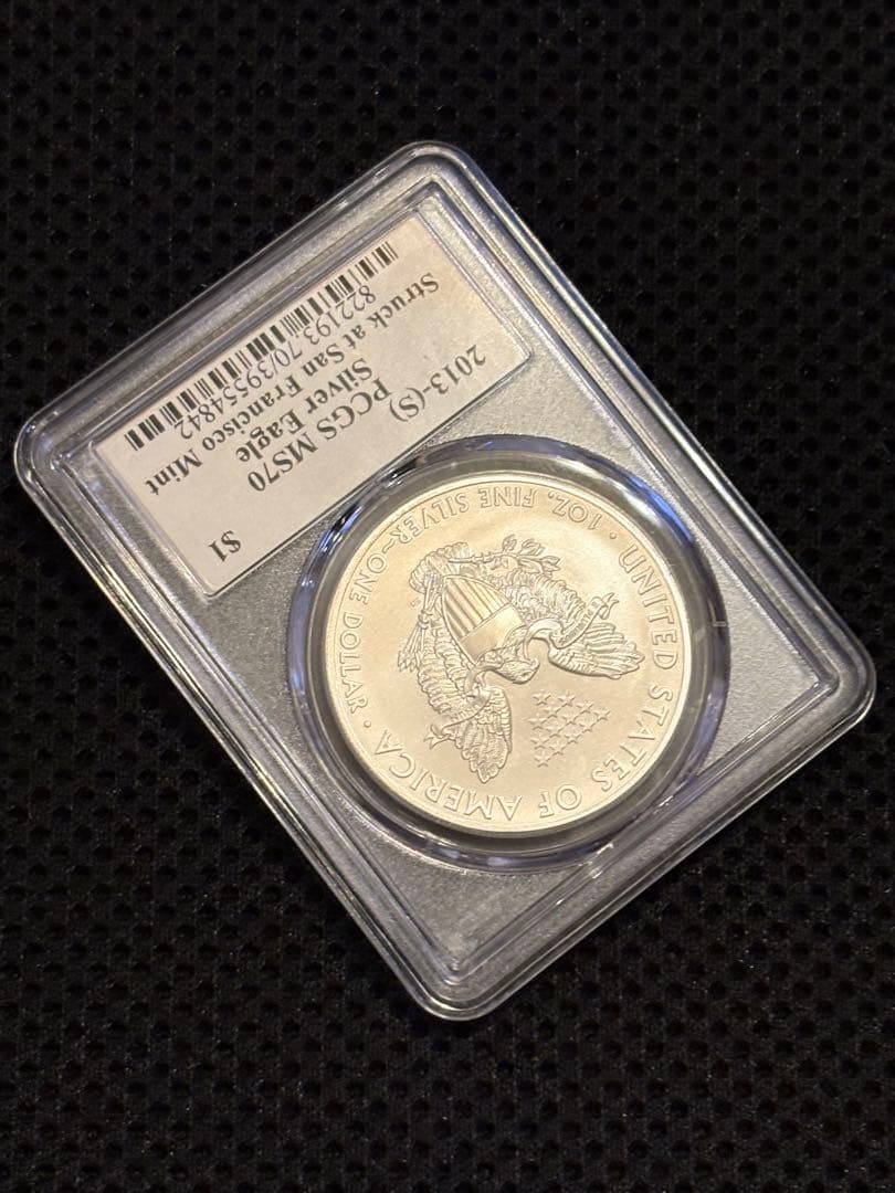 ⭐︎れりる⭐︎PCGS MS70 2013-S アメリカン・シルバー