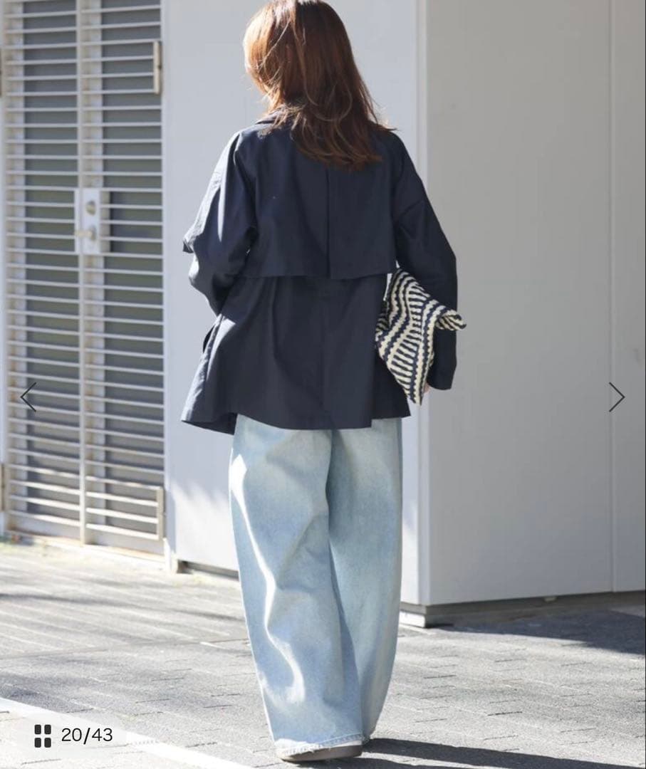 JOURNAL STANDARD relume ハーフトレンチコート　ネイビー
