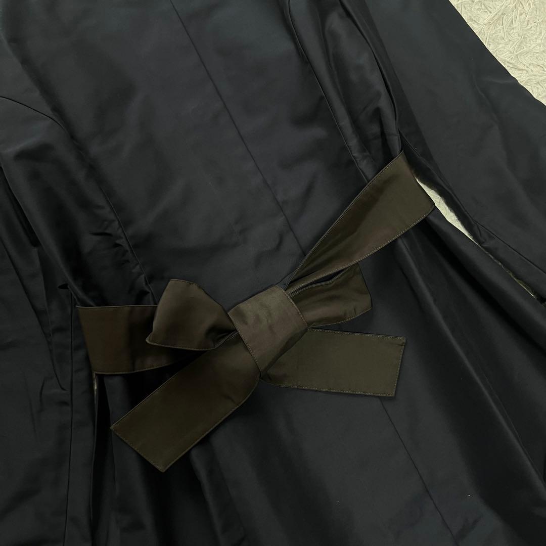 20万 極美品 フォクシー ロングコート coat toffee シルク100