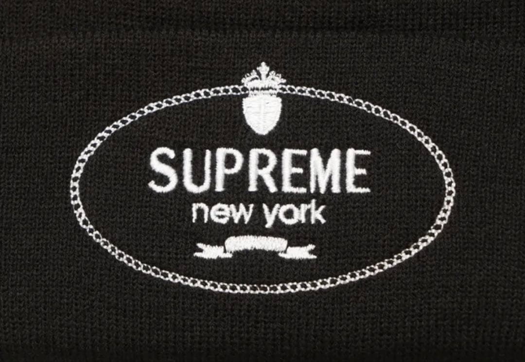 帽子 SUPREME Crest Beanie \"Black\"