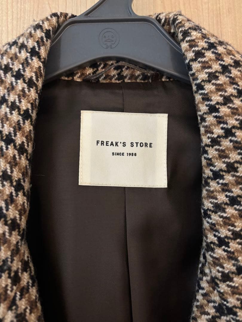 FREAK'S STORE チェック柄ロングコート