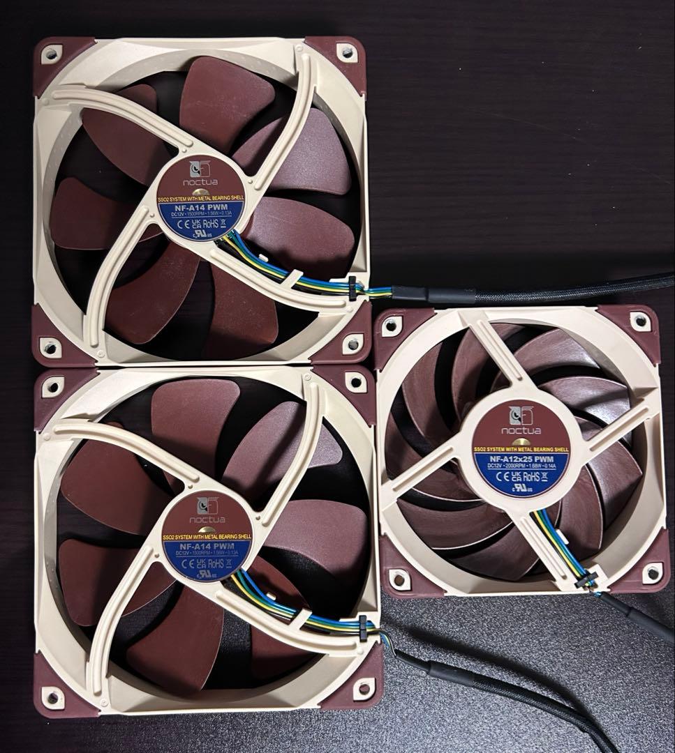 NOCTUA NF-12×25 NF-A14×2セット