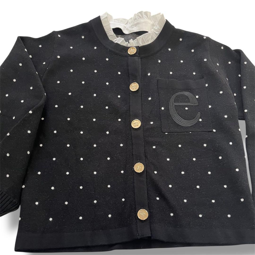 EIMY ISTOIRE Attached collar カーディガン ドット