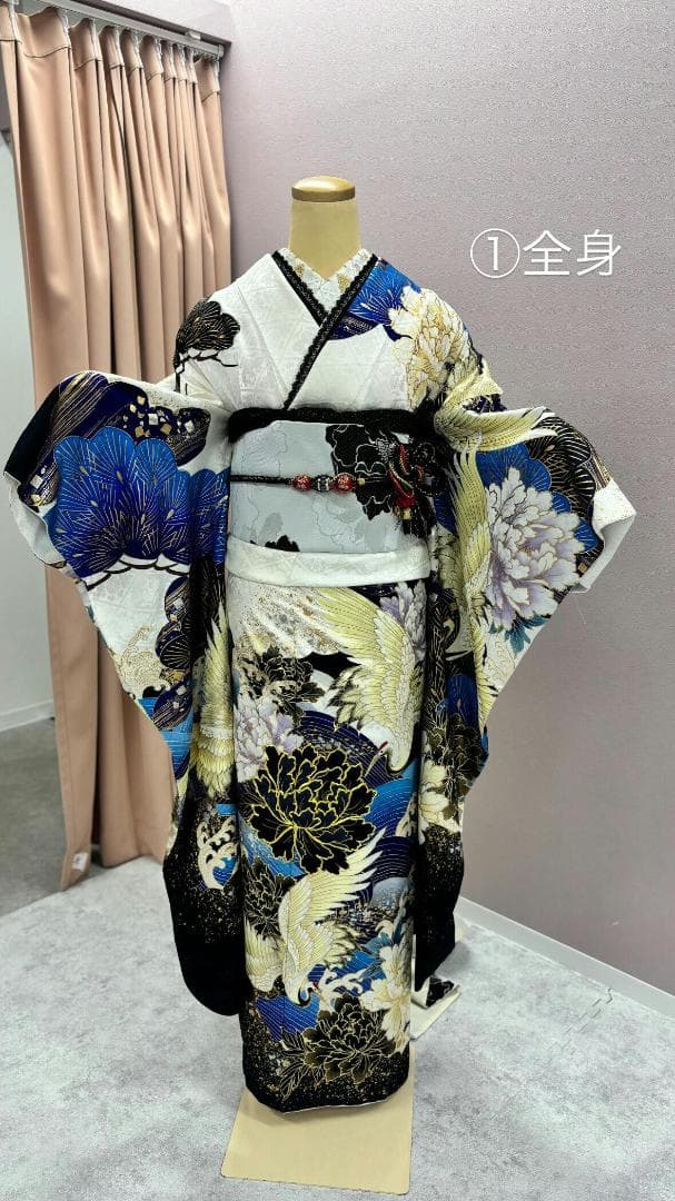 ≪即着用可能≫ 振袖 正絹 フルセット 165cm~175cmの方用【966】