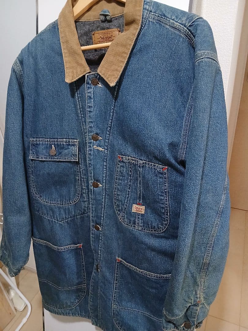 波*平様 USA製90sLevi'sカバーオール裏地ボアSize40アメカジ