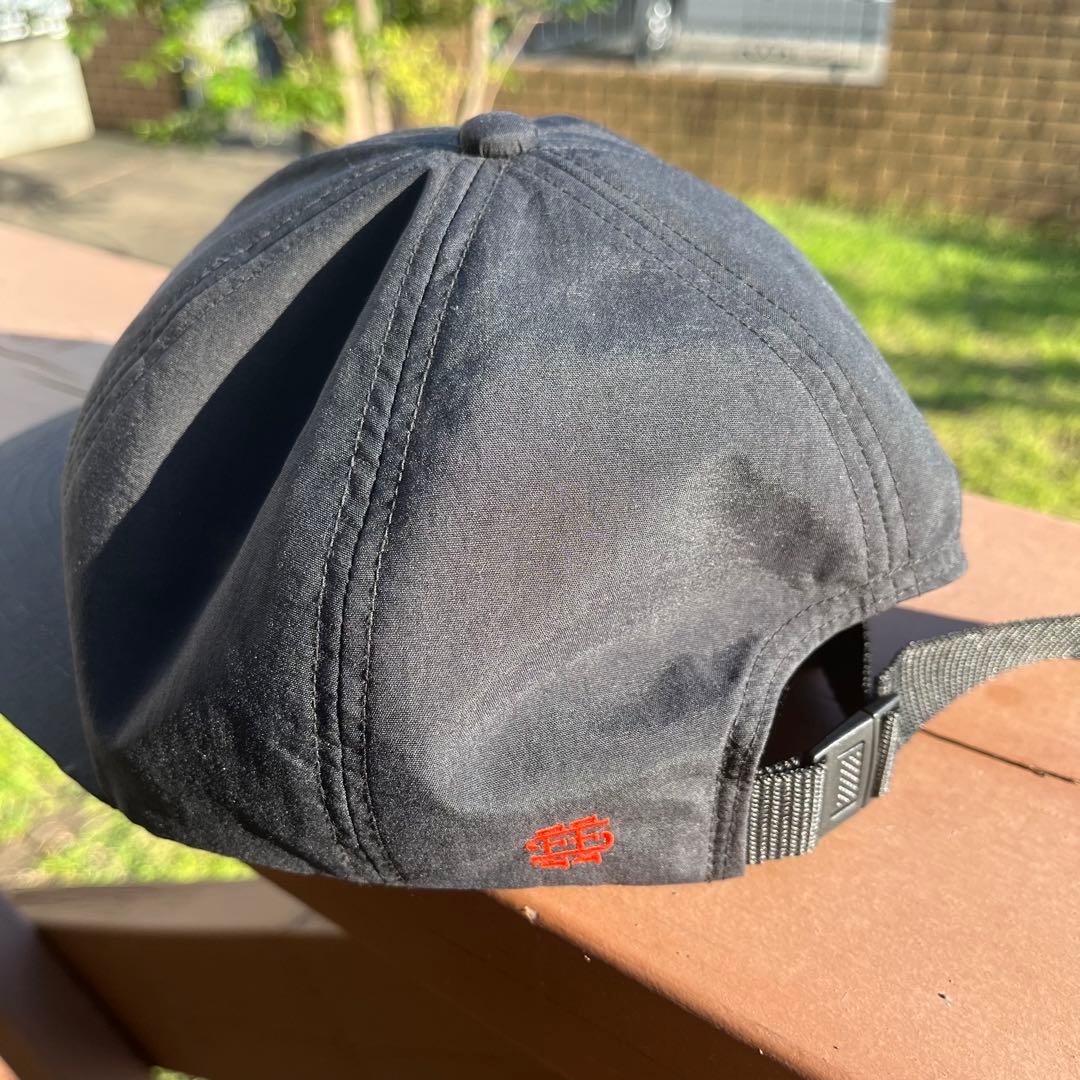 SEE SEE cap black ロングビル ナイロン キャップ