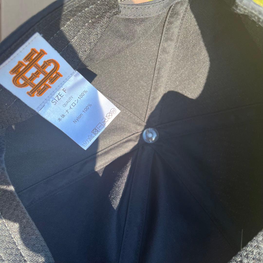 SEE SEE cap black ロングビル ナイロン キャップ