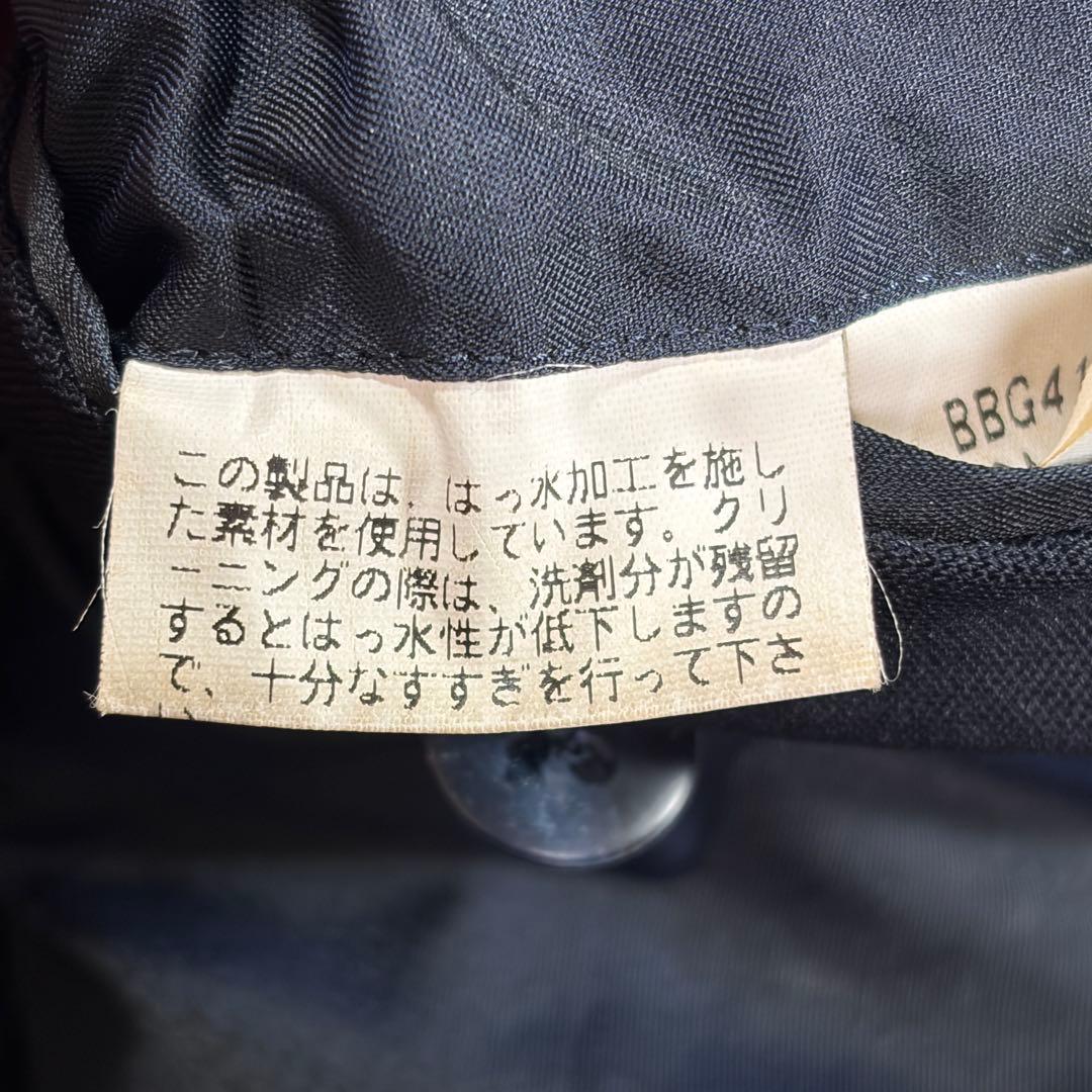 極美品 バーバリー 紺ブレ 刻印金ボタン モヘヤ混ダブル 裏地シャドーホース