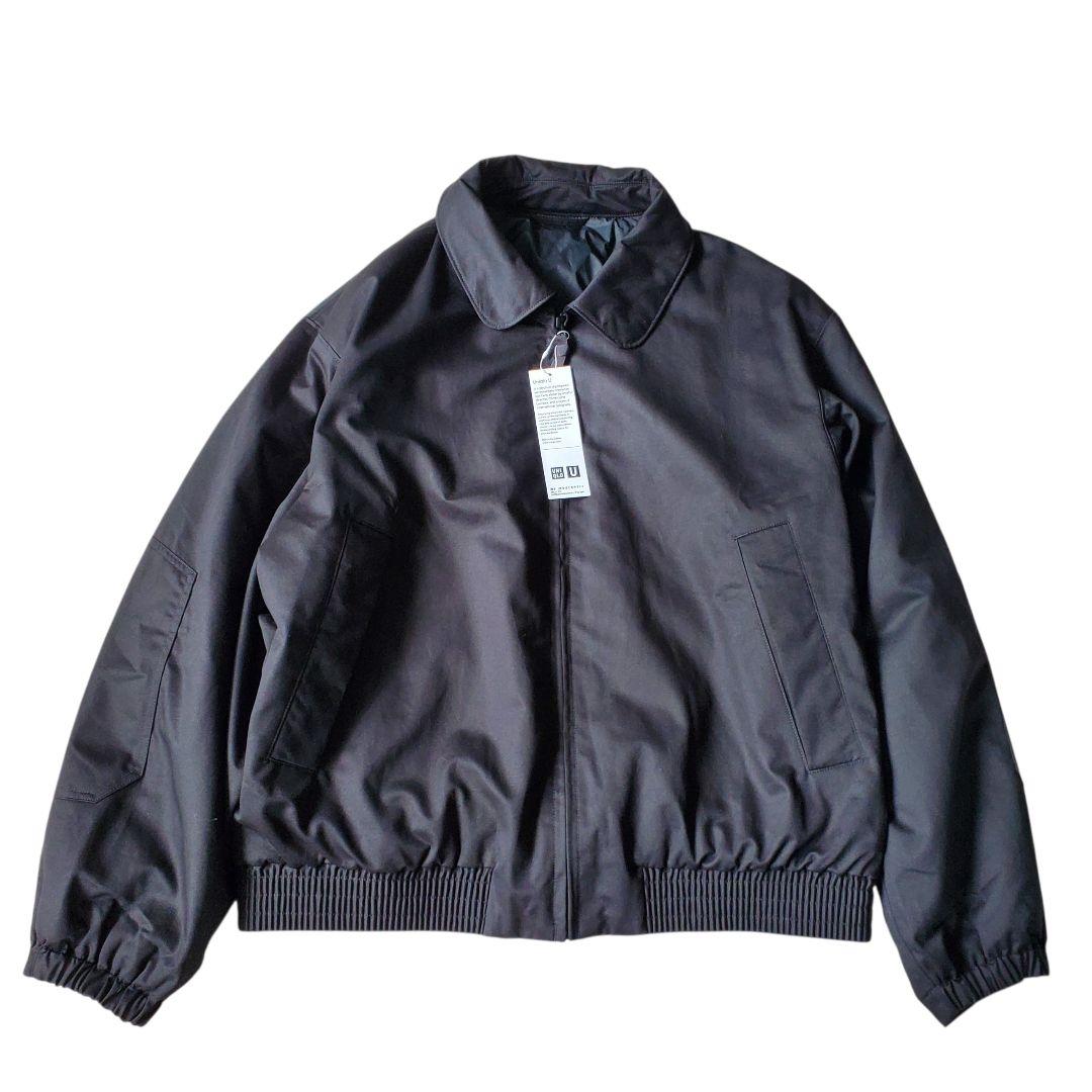未使用 UNIQLO U パフテックショートブルゾン XL ブラック