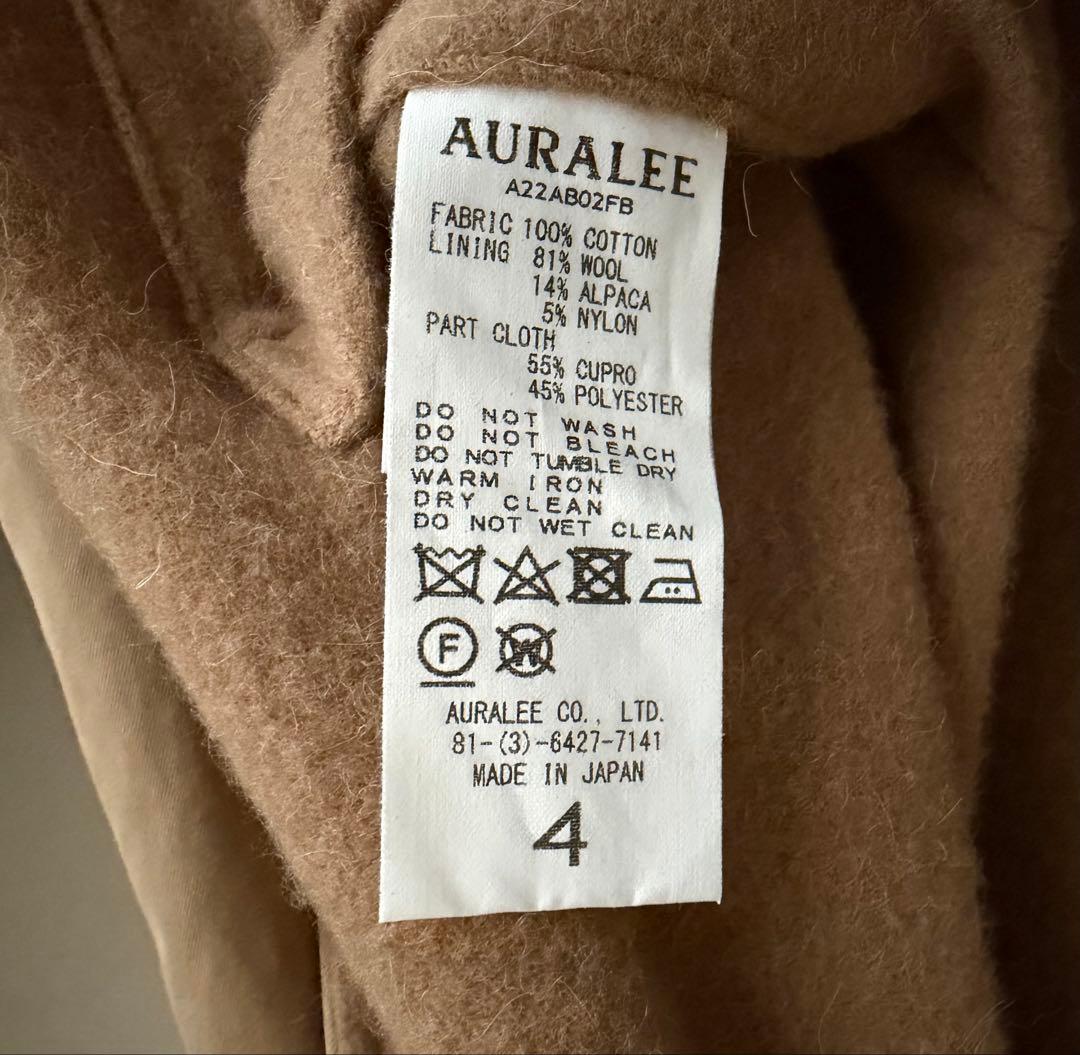 AURALEE 22AW アルパカウールギャバジンブルゾン