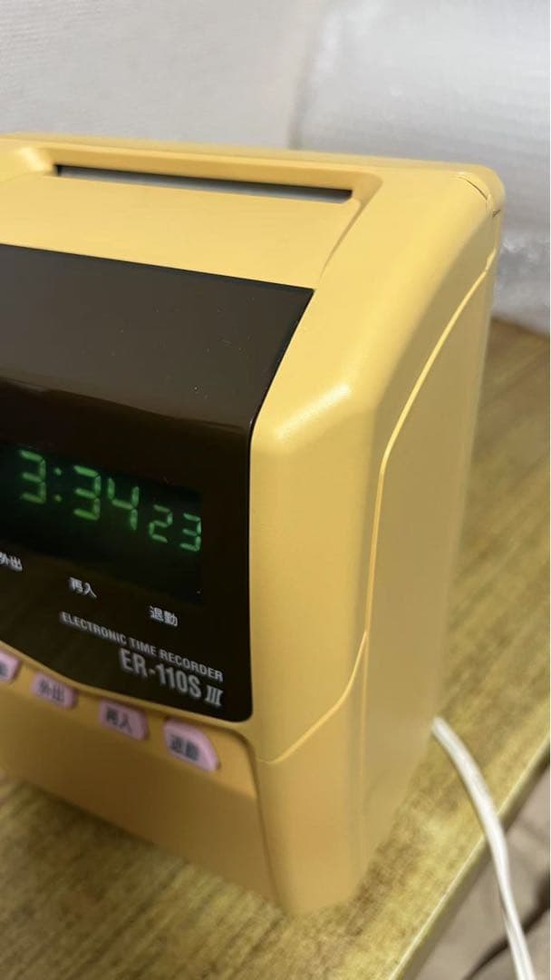 MAX製のER-110SⅢ電子タイムレコーダー タイムカード94枚付