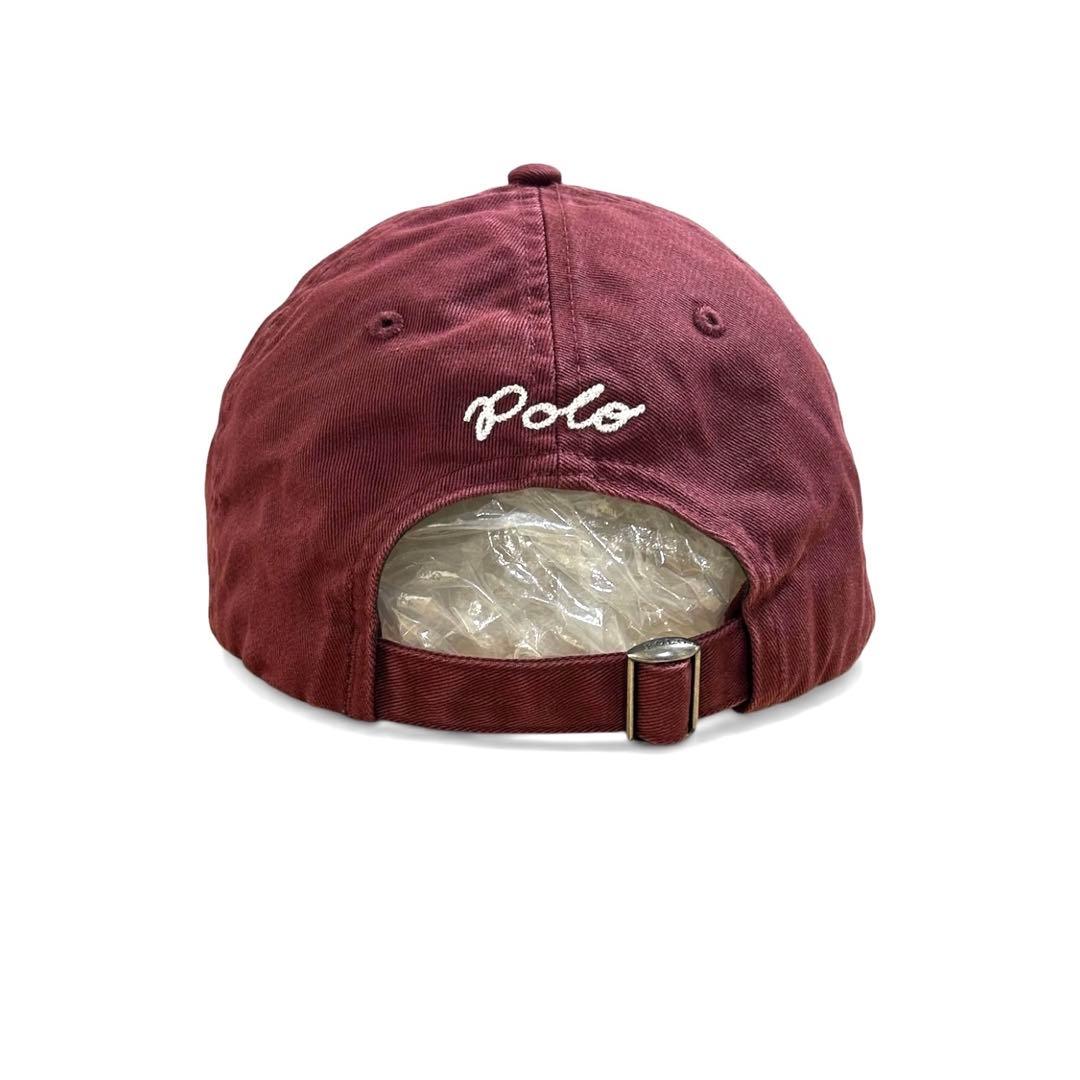 美品❗️ 完売品❗️POLO NY Patchツイルボール キャップ　ワイン